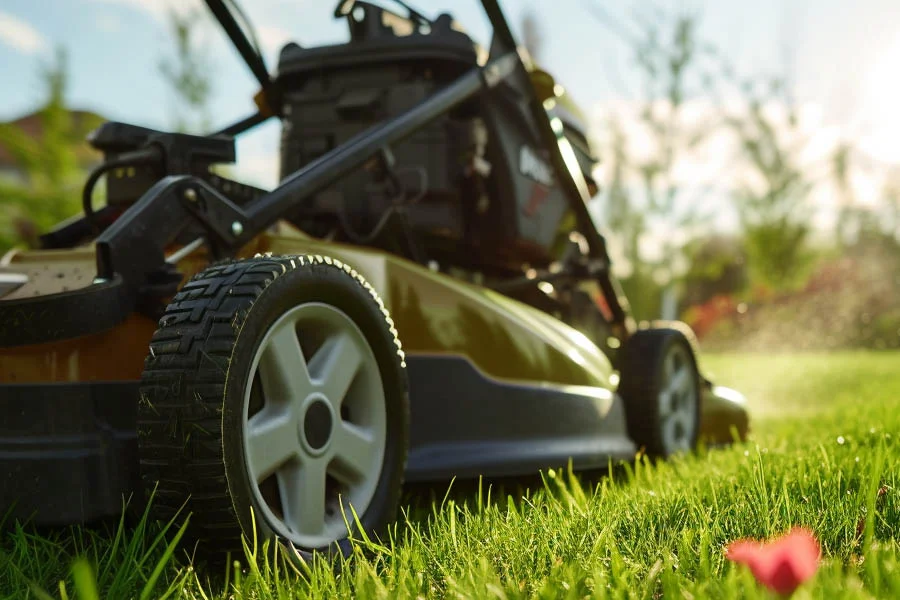 electric powered lawn mower